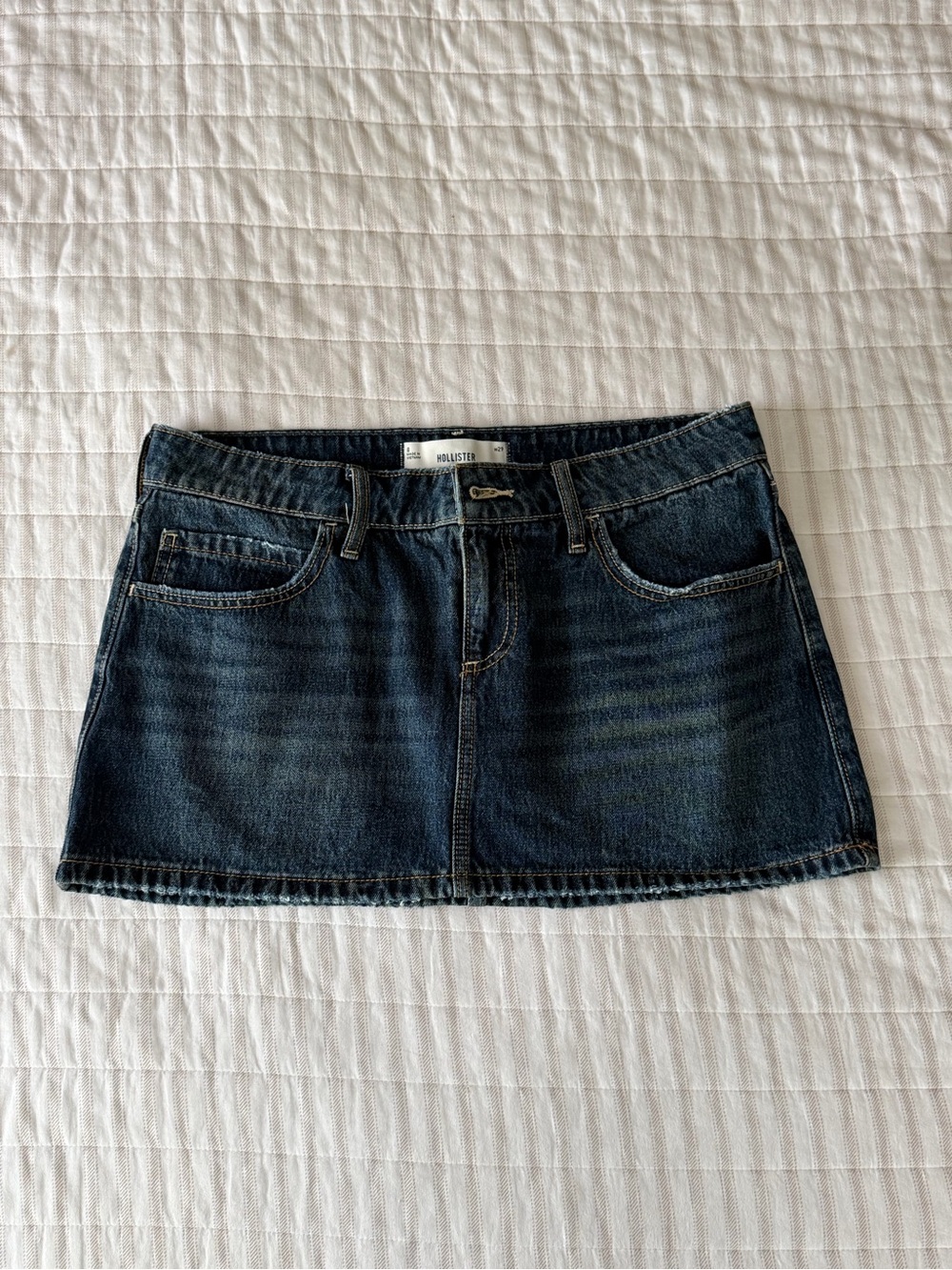 Hollister Indigo Denim Mini Skort